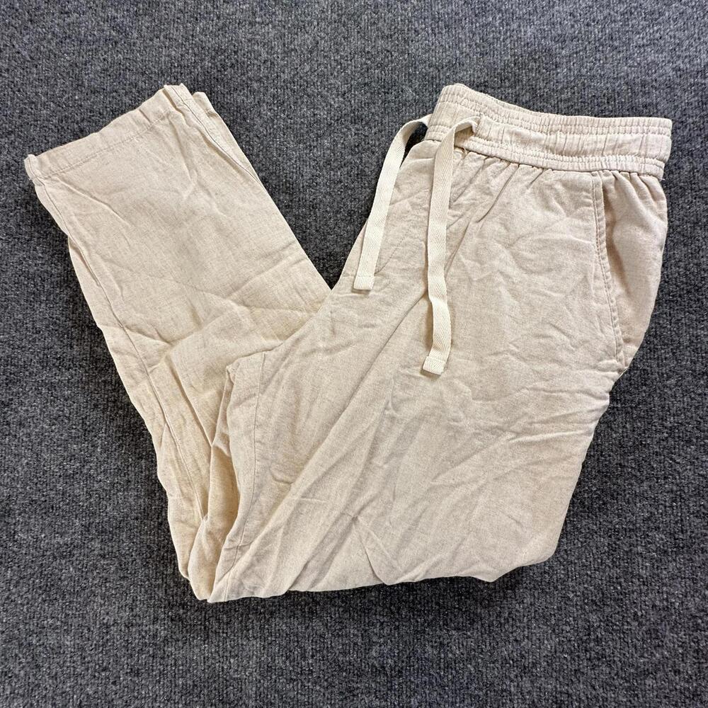 Zara‎ Beige Women's Casual Pants with Drawstring Waist - 89
